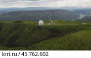 Special scientific astrophysical Observatory. Astronomical center for ground-based observations of the universe with a large telescope. Стоковое видео, видеограф Андрей Армягов / Фотобанк Лори