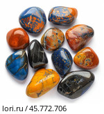 Polished jasper and imperial stone showing vibrant colors and textures. Стоковое AI-изображение, AI-художник Иван Рябоконь / Фотобанк Лори