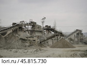 Карьер,  добыча щебня (2012 год). Стоковое фото, фотограф Snezka / Фотобанк Лори