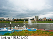 Чебоксарский залив. Город Чебоксары (2024 год). Редакционное фото, фотограф Макаров Алексей / Фотобанк Лори
