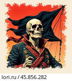Captain Ghost. Стоковое AI-изображение, AI-художник RamA / Фотобанк Лори