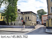 Палаты Блюментростов ( Докторский корпус). Центр «Амурский тигр». Мясницкая улица, дом 40, строение 4. Город Москва (2024 год). Стоковое фото, фотограф Александр Тараканов / Фотобанк Лори
