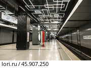 Интерьер станции Московского метрополитена «Говорово». Москва, Россия. Редакционное фото, фотограф Наталья Волкова / Фотобанк Лори