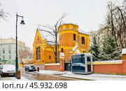 Особняк Шехтеля. Зимний день. Ермолаевский переулок, 28. Москва. Редакционное фото, фотограф E. O. / Фотобанк Лори