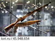 TULA, Russia - August 16, 2024: Tula State Museum of Arms. Permanent exhibition "The history of small arms and bladed weapons from the 14th century to the present". Редакционное фото, фотограф Photojuli / Фотобанк Лори