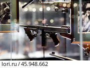 TULA, Russia - August 16, 2024: Tula State Museum of Arms. Permanent exhibition "The history of small arms and bladed weapons from the 14th century to the present". Редакционное фото, фотограф Photojuli / Фотобанк Лори