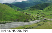 Dead Town Dargavs In North Ossetia (2020 год). Стоковое видео, видеограф Михаил Коханчиков / Фотобанк Лори