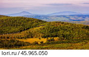 the highest peaks of the southern urals mount yamantau on an autumn day. Стоковое фото, фотограф Акиньшин Владимир / Фотобанк Лори