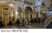 Интерьер Спасо-Преображенского собора, Санкт-Петербург, Россия. Редакционное фото, фотограф Марина Володько / Фотобанк Лори