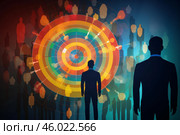 Marketing managers targeting specific customer segment demographics. Стоковое AI-изображение, AI-художник Иван Рябоконь / Фотобанк Лори