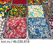 Counter with colorful candies. Стоковое фото, фотограф Irina Opachevsky / Фотобанк Лори