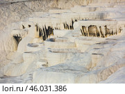 Travertines mountains of Pamukkale in Turkey. Стоковое фото, фотограф Яков Филимонов / Фотобанк Лори