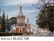 Russia, Yaroslavl city. Alexander Nevsky Chapel, Andropova Street, Golden Ring. Стоковое фото, фотограф Photojuli / Фотобанк Лори