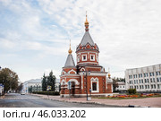 Russia, Yaroslavl city. Alexander Nevsky Chapel, Andropova Street, Golden Ring. Стоковое фото, фотограф Photojuli / Фотобанк Лори