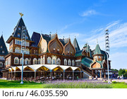 Дворец царя Алексея Михайловича. Музей-заповедник "Коломенское". Город Москва (2024 год). Редакционное фото, фотограф Александр Тараканов / Фотобанк Лори