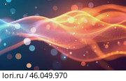 Colorful wave with a lot of sparkles. Стоковое AI-видео, аниматор Sergey Grishin / Фотобанк Лори