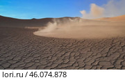 Cracked desert land with tumbleweed. Water problems, global warming, drought, water shortage in the world, health problems, poverty and misery in countries. Climate change: from friendship to green grove. Стоковое AI-видео, аниматор ALLA YURTAYEVA / Фотобанк Лори