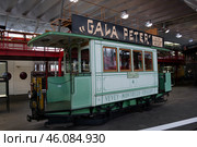 Swiss Museum of Transport. Old tram (2010 год). Редакционное фото, фотограф Юлия Бабкина / Фотобанк Лори
