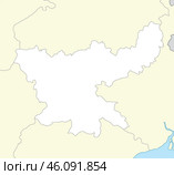 Location map of Jharkhand is a state of India. Стоковая иллюстрация, иллюстратор Максим Гребешков / Фотобанк Лори