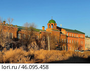Theological School, now Gymnasium (school) in Orenburg town, Russia. Редакционное фото, фотограф Татьяна Кахилл / Фотобанк Лори