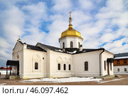 Абалакский Свято-Знаменский мужской монастырь. Храм Святого Николая Чудотворца. Село Абалак Тюменской области (2015 год). Стоковое фото, фотограф Александр Тараканов / Фотобанк Лори