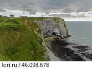 Cliffs in Etretat, France (2016 год). Стоковое фото, фотограф Boris Breytman / Фотобанк Лори