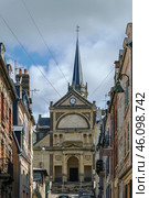 church Notre Dame, Trouvelle-sur-mer, France (2016 год). Стоковое фото, фотограф Boris Breytman / Фотобанк Лори