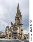 Church of Saint-Pierre, Caen, France (2016 год). Стоковое фото, фотограф Boris Breytman / Фотобанк Лори