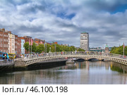 Liffey river, Dublin, Ireland (2018 год). Стоковое фото, фотограф Boris Breytman / Фотобанк Лори