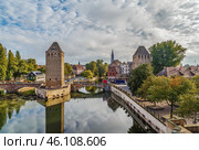 Bridge Ponts Couverts, Strasbourg (2016 год). Стоковое фото, фотограф Boris Breytman / Фотобанк Лори