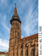Freiburg Minster, Freiburg im Breisgau, Germany (2016 год). Стоковое фото, фотограф Boris Breytman / Фотобанк Лори