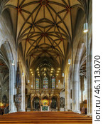 St. George Collegiate Church, Tubingen, Germany (2016 год). Стоковое фото, фотограф Boris Breytman / Фотобанк Лори