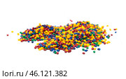 tinted plastic granulate for injection moulding process. Стоковое фото, фотограф Сергей Толмачёв / Фотобанк Лори