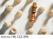 Chess game or chess pieces on white background. Стоковое фото, фотограф Сергей Толмачёв / Фотобанк Лори