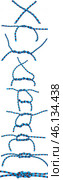 Морской академический узел на белом фоне. Academic knot on a white background. Стоковое фото, фотограф Татьяна Д / Фотобанк Лори