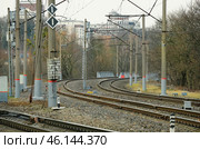 Стрелочный узел на станции РЖД Калининград (2019 год). Редакционное фото, фотограф Ольга Дмитренко / Фотобанк Лори