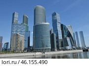 Москва-Сити – современный деловой центр (2024 год). Стоковое фото, фотограф Евгений Кузнецов / Фотобанк Лори