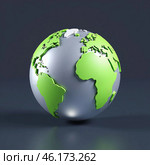 Земля. Земной шар. Глобус. 3Д. Earth. The globe. Globus. 3D. Стоковое AI-изображение, AI-художник Гер Олег / Фотобанк Лори