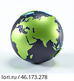 Земля. Земной шар. Глобус. 3Д. Earth. The globe. Globus. 3D. Стоковое AI-изображение, AI-художник Гер Олег / Фотобанк Лори