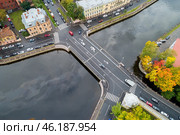 Храповицкий мост через реку Мойку в Санкт-Петербурге (2018 год). Стоковое фото, фотограф Геннадий Соловьев / Фотобанк Лори