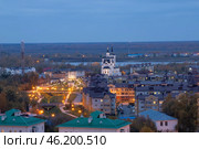 Тобольск. Панорама нижнего города (2023 год). Редакционное фото, фотограф Литвяк Игорь / Фотобанк Лори