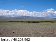 Yustyd River valley. Kosh-Agach intermountain valley in Gorny Altai Republic. Стоковое фото, фотограф Сергей Пристяжнюк (Serg Zastavkin) / Фотобанк Лори