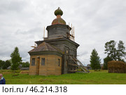 Россия, Архангельская область, село Архангело, церковь Архангела Михаила (2024 год). Стоковое фото, фотограф Светлана Коршук / Фотобанк Лори