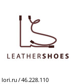 LS monogram logo with shoes. Стоковая иллюстрация, иллюстратор abid ali / Фотобанк Лори