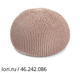Comfortable pouf on white background. Стоковое фото, фотограф Pixel_shot / Фотобанк Лори