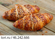 Multigrain croissants. Стоковое фото, фотограф Яков Филимонов / Фотобанк Лори
