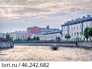 Почтамтский мост, река Мойка, Санкт-Петербург. Стоковое фото, фотограф Baturina Yuliya / Фотобанк Лори