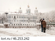 Зима в Санкт-Петербурге. Семимостье (2010 год). Стоковое фото, фотограф Александр Алексеев / Фотобанк Лори