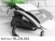 Fax machine close up in an office. Стоковое фото, фотограф Сергей Толмачёв / Фотобанк Лори