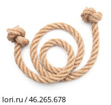 Rope on white background. Стоковое фото, фотограф Pixel_shot / Фотобанк Лори